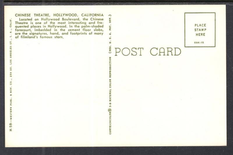 Chinese Theatre,Hollywood,CA BIN