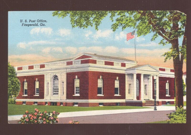 FITZGERALD GEORGIA UNITED STATES POST OFFICE VINTAGE POSTCARD