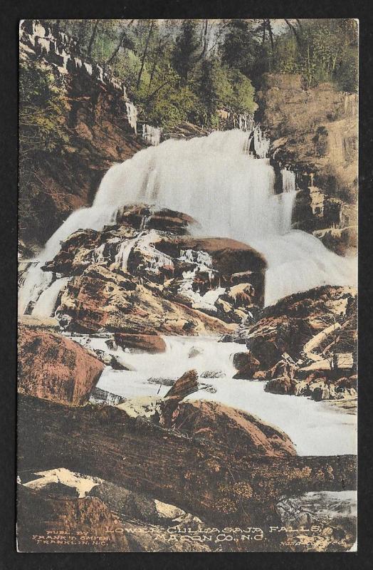 Winter View Lower Cullasaja Falls Macon Co North Carolina Unused c1910s