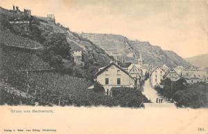 Bacharach Germany Scenic View Gruss aus Antique Postcard J45992