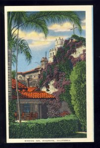 Riverside, California/CA Postcard, Mission Inn, Palm Tree