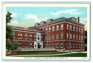 c1920s James Hall University of New Hampshire, Durham, New Hampshire NH Postcard