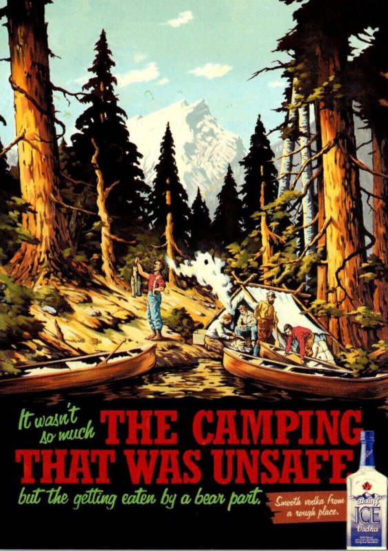 Advertising Banff Ice Vodka The Camping That Was Unsafe