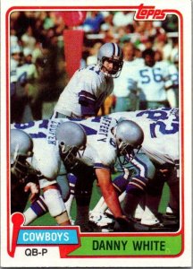1981 Topps Football Card Danny White Dallas Cowboys sk60199