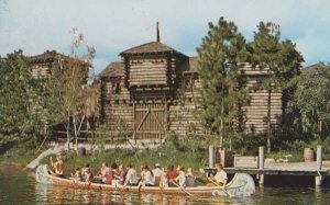 Frontierland Canoes Walt Disney World American Postcard