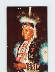 Postcard A Colorful American Indian