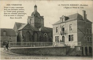 CPA La TRINITÉ PORHOET-L'Église et l'Hotel de Ville (27444)