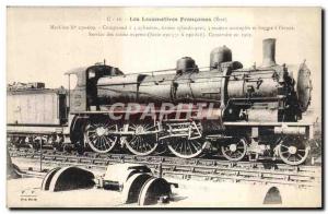 Postcard Old Train Locomotive Machine 230609