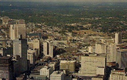 Aerial View of Downtown - Atlanta, Georgia GA