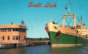 Vintage Postcard Bertrand H. Snell Lock Street Lawrence Seaway Bill Postdam NY