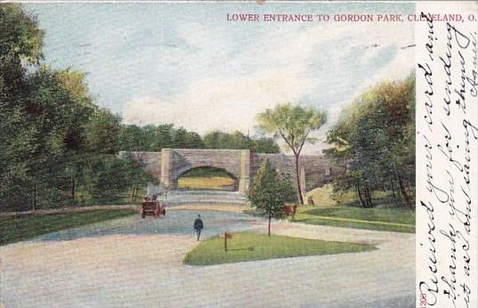 Ohio Lower Entrance to Gordon Park 1906