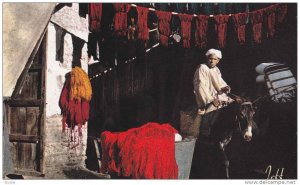 Boy on Donkey , The Souk of the dyer , Marrakech, Morocco , 1950-60s