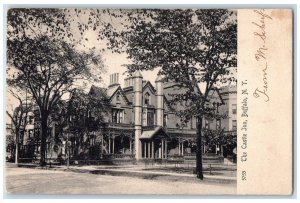 1906 The Castle Inn Hotel Restaurant Dirt Road View Buffalo New York NY Postcard