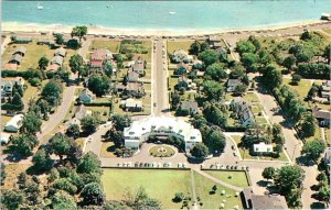 New London, CT Connecticut  LIGHTHOUSE INN  Hotel & Homes Aerial View Postcard