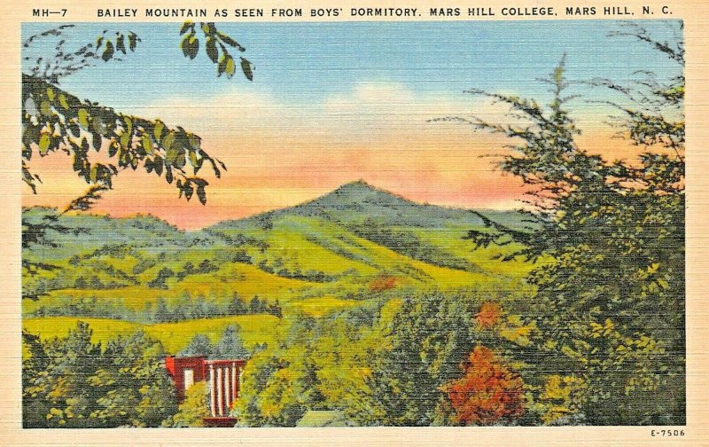 MARS HILL NC~LOT OF 5 1940s POSTCARDS~COLLEGE-BAILEY MTN-MELROSE DORMITORY-GIRLS