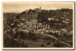 Old Postcard General view Rocamadour