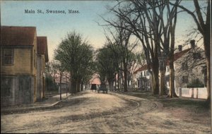 Swansea MA Main St. 1907 Used Postcard