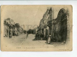 3131677 FRANCE SEMUR La Rue de la Liberte Vintage postcard