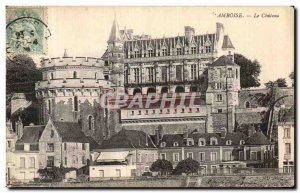 Old Postcard Amboise Chateau