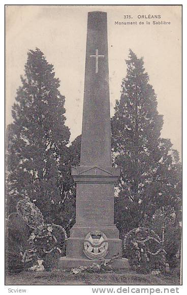 ORLEANS, Monument de la Sabliere, Loiret, France, 10-20s