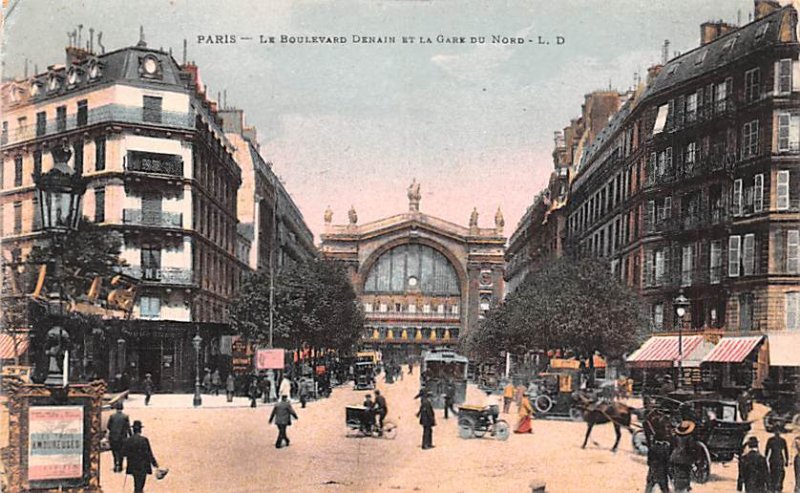 Le Boulevard Denain et la Gare du Nord Paris France Unused 