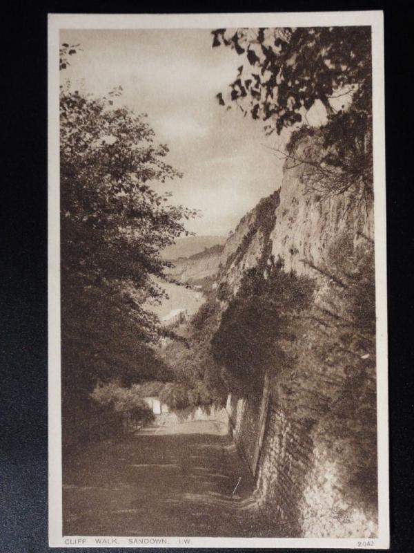 Isle of Wight: Cliff Walk, Sandown c1928 by W.J.Nigh