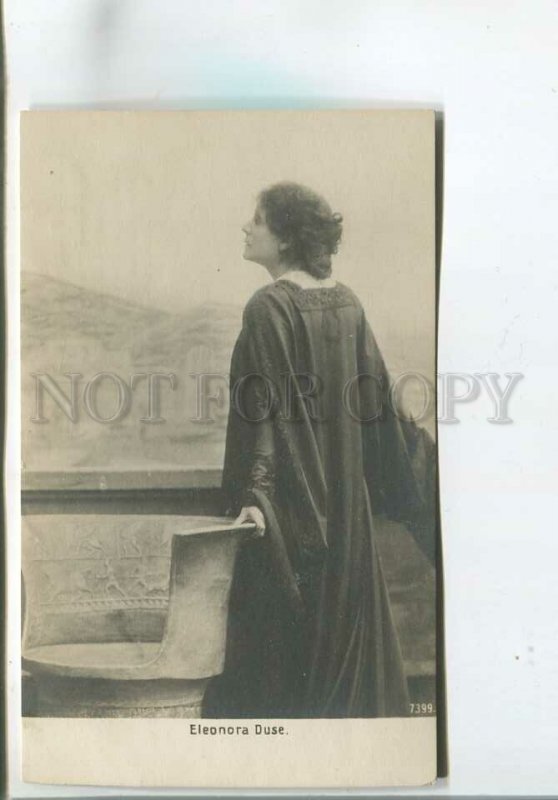 481125 Eleonora DUSE Italian DRAMA Theatre ACTRESS Vintage PHOTO postcard #7399