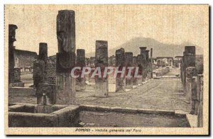 Postcard Ancient Pompeii Veduta Generale del Foro