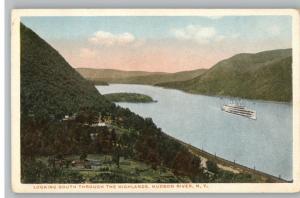 Old Postcard-Hudson River Through Highlands..New York