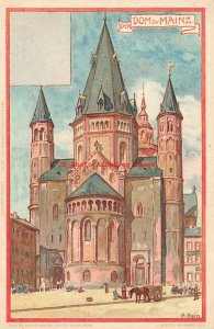 Germany, Mainz, Dom, Cathedral, Signed F Hein, Nister No 127