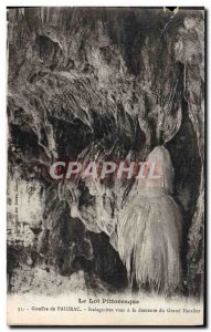 Old Postcard From Chasm Padirac Stalagmites Views In La Descente Du Grand Sta...