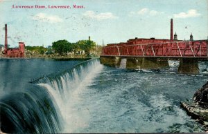 Massachusetts Lawrence The Dam 1912