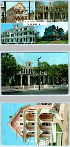 3 Postcards CAPE MAY, New Jersey NJ ~ VICTORIAN ARCHITECTURE Pink House, Mansion