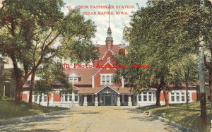IA, Cedar Rapids, Iowa, Union Passenger Station, Railroad Depot