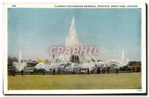 Postcard Old Clarence Buckingham Memorial Fountain Grant Park Chicago