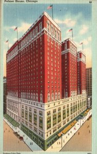 Vintage Postcard Palmer House State Street Chicago Illinois IL Chas Levy Pub.