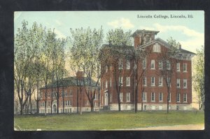 LINCOLN ILLINOIS LINCOLN COLLEGE BUILDINGS VINTAGE POSTCARD 1913