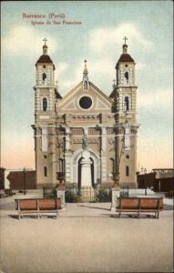 Barranco Peru Iglesia c1910 Postcard