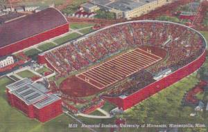 Minnesota Minneapolis Memorial Stadium University Of Minnesota 1957 Curteich