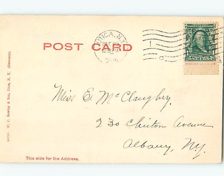 Pre-1907 LIBRARY Utica New York NY A3238