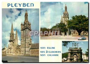 Modern Postcard Pleyben Finistere Southern Gothic bell tower of the Renaissance