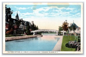 G C Boldt Cottage Alexandria Bay Thousand Islands New York NY UNP WB Postcard H2