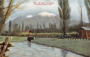 Mt. Nebo, the Highest in Wasatch Range, Utah c1910s Vintage Postcard