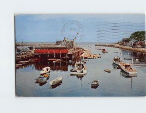 Postcard Rockport Harbor On Cape Ann, Rockport, Massachusetts