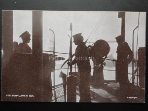 Military: Navy FOG SIGNALLING AT SEA c1908 Pub by G.D.& D Star Series