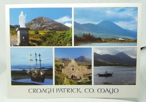 Croagh Patrick Co Mayo Ireland Vintage Postcard