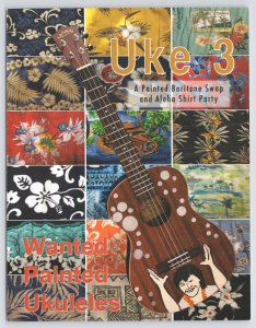 Adv~Springfield MO~Uke 3 Party~Wanted Painted Baritone Ukuleles~Continental PC