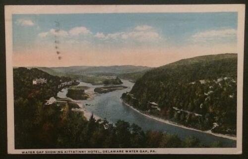 Water Gap Showing Kittantinny Hotel Delaware Water Gap PA 1921 A.A.&L.M. Hauser 