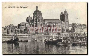 Postcard Old Marseille La Cathedrale