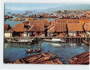 Postcard Houses On Water, Malaysia